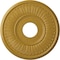 Ekena Millwork Berkshire Ceiling Medallion (Fits Canopies up to 7"), 15 3/4"OD x 3 7/8"ID x 3/4"P, Iridescent Gold CM15BEIGS - alternate 1